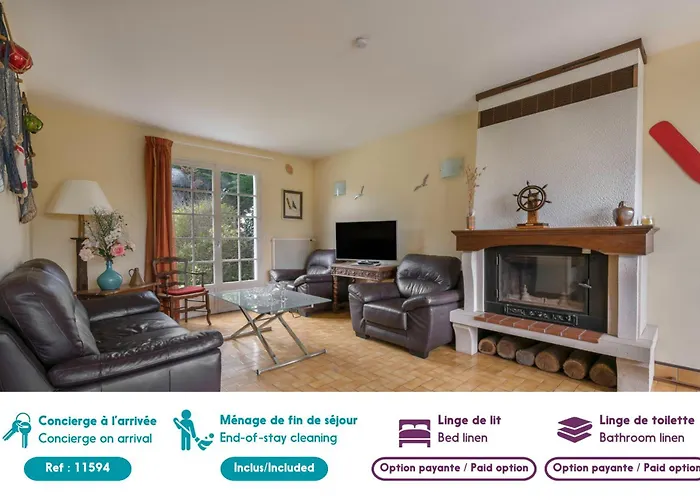 400m De La Plage, Pointe St Gildas, Maison Pour 6 Casa de Férias *